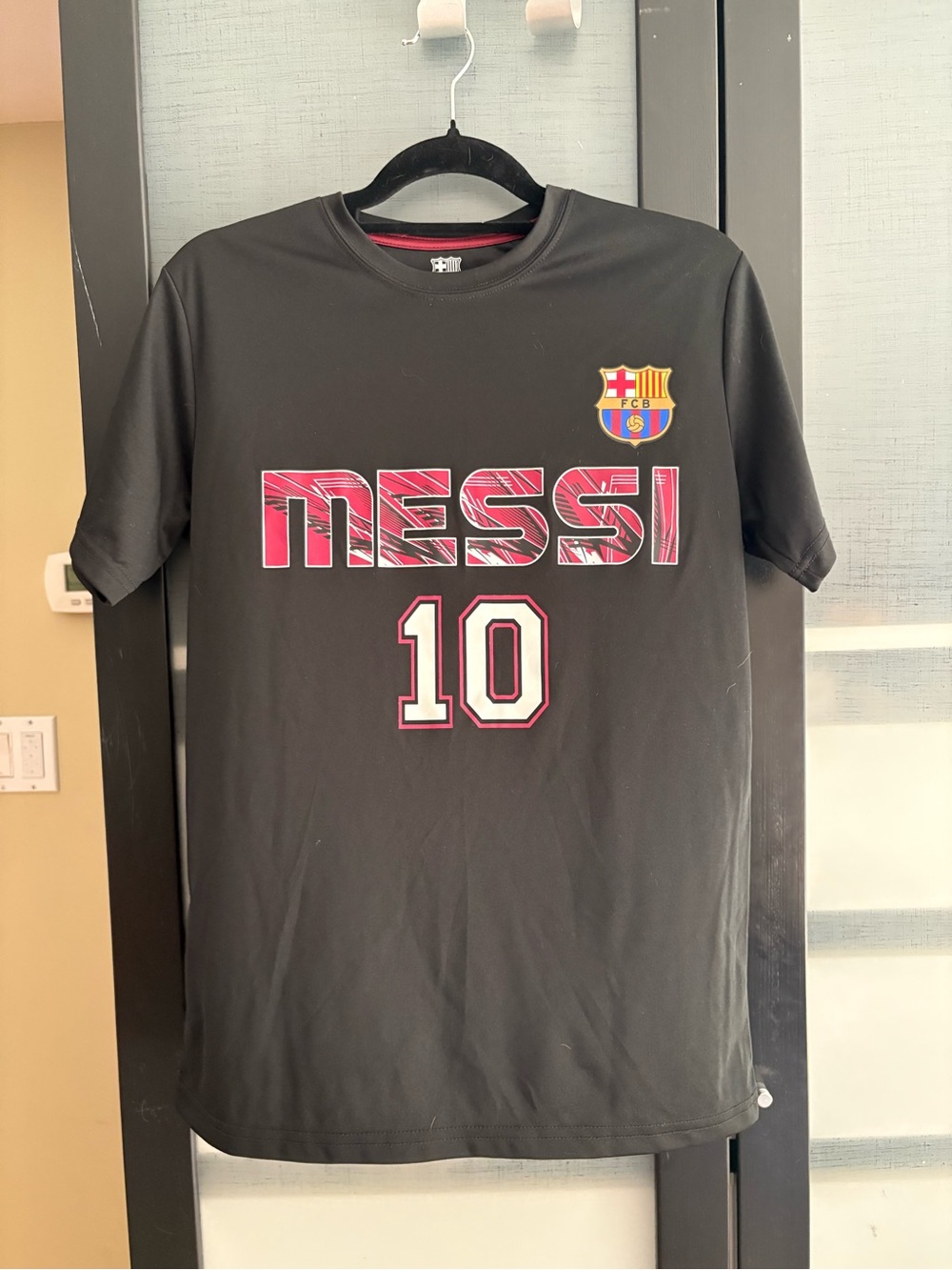Messi 10 Kids Short Sleeve Tee - Black